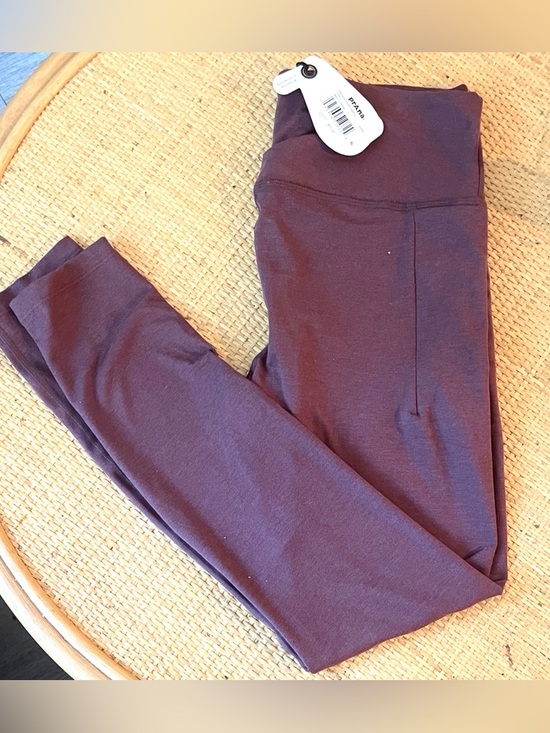 Prana Pants - Prana Mid-Rise Heavana Pocket Legging in Deep Vino Heather